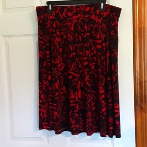 GUC- Red and Black Skirt